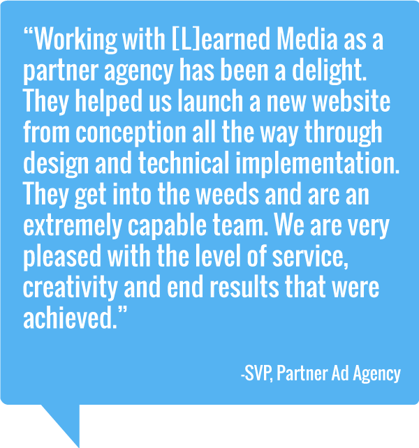 SVP of Partner Ad Agency testimonial