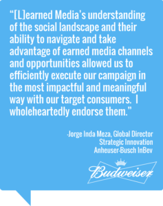 Global Director Strategic Innovation for Budweiser testimonial