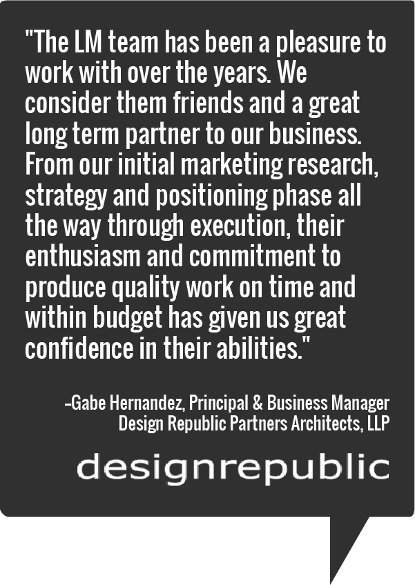 Principal & Business Manager of Design Republic testimonial