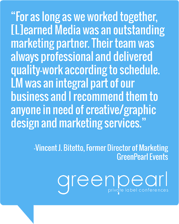 Former Director of Marketing for GreenPearl Events testimonial